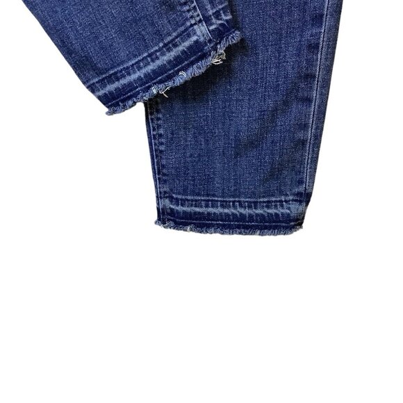 Talbots Mid Rise Ankle Raw Hem Blue Denim Jeans Womens Size 10 - Picture 3 of 11